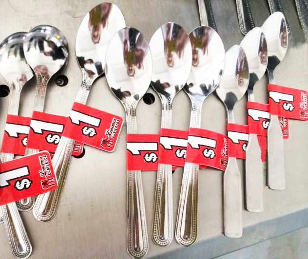 餐具對折貼標機貼標樣品圖 餐具對折貼標機貼標樣品圖
