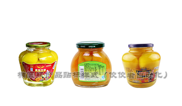 橢圓瓶產品貼標樣式圖 橢圓瓶產品貼標樣式圖