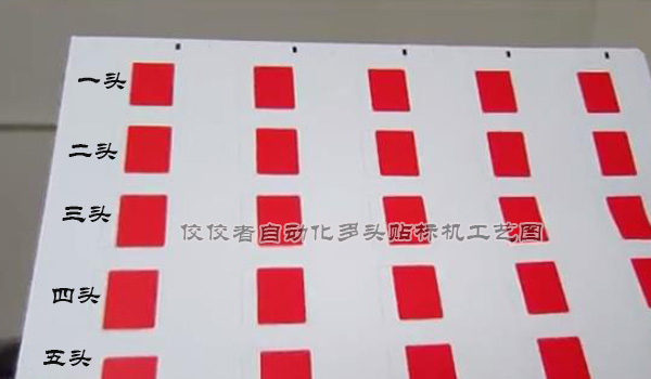 5標頭平面產品貼標 5標頭平面產品貼標